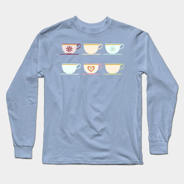 Teacup Party Long Sleeve T-Shirt by littlemoondance